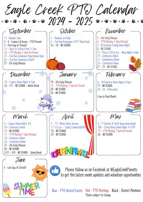 English Calendar